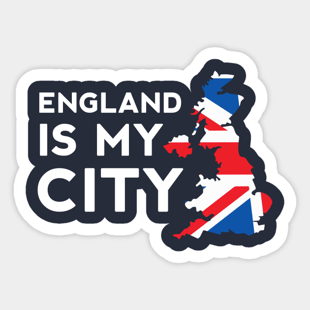 England Is My City Sticker by dumbshirts